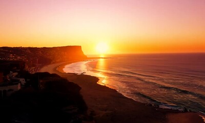 Canvas Print - Sunset over the Beach