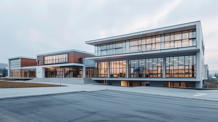 Canvas Print - school building 