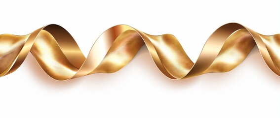 Wall Mural - Gold Ribbon