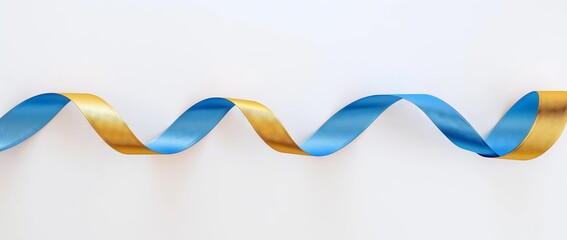 Wall Mural - Dual Color Ribbon