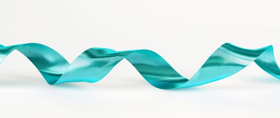 Wall Mural - Teal Ribbon