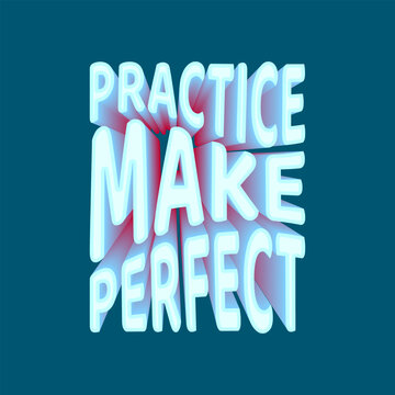 Typography 3d art illustration design
