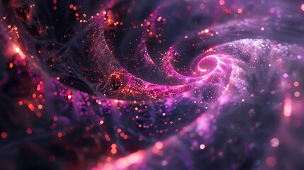Wall Mural - abstract swirl swirls of sparkling dust with cosmos space galaxy cosmic light for concept of univers
