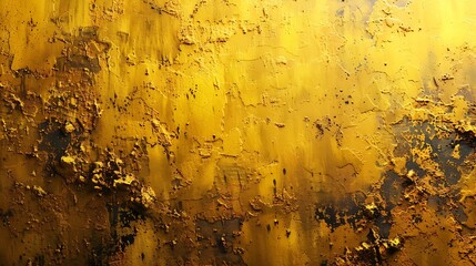 Fototapete - Abstract yellow background with texture Grunge textures and backgrounds Perfect background with space Vintage Retro Aged Dirt Grain : Generative AI