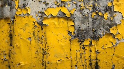 Fototapete - Abstract yellow background with texture Grunge textures and backgrounds Perfect background with space Vintage Retro Aged Dirt Grain : Generative AI