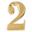 © Chetra168 - Gold 3D Number 2