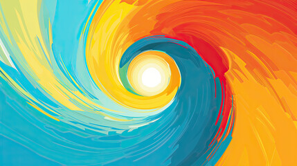 Sticker - a PowerPoint slide that uses abstract background with spiral