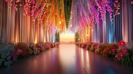 Wall Mural - An 8K resolution photo of wedding art, card decoration, and wedding preparation, vibrant colors, realistic lighting, dynamic shadows, fantasy