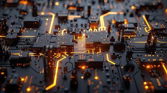 Abstract digital dot line particle data background connecting technology concept.