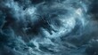 © Zeynep - A Large Dragon Is in the Middle of a Stormy Ocean With Waves Crashing Around It - Generative AI