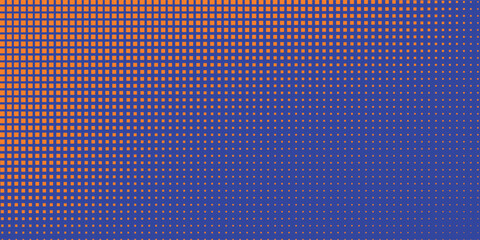 Wall Mural - abstract dots halftone orange purple colors pattern gradient texture background.