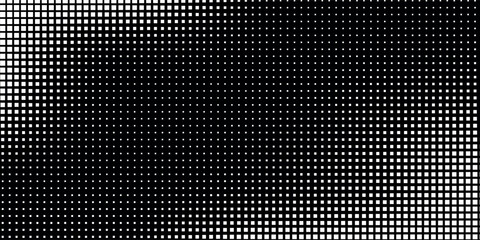 Wall Mural - dot white black pattern gradient texture background. abstract pop art halftone and retro style.