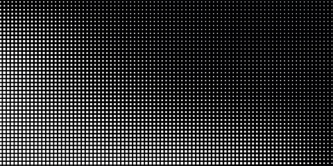 Wall Mural - dot white black pattern gradient texture background. abstract pop art halftone and retro style.