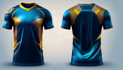 Dynamic Threads: Soccer Jersey Mockup for Football Club.Front View Uniform Design for Football Club Jersey,t-shirt, shirt, clothing, template, design, fashion, clothes, blank