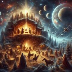 Wall Mural - 80 22. Nativity Season_ A term referring to the Christmas season