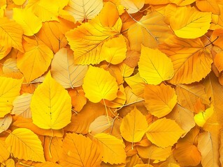 Autumn's Golden Carpet: A Beautiful Display of Fallen Leaves in 4:3 Aspect Ratio