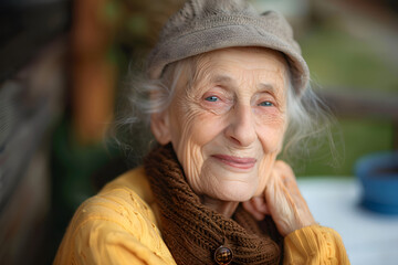 Poster - Happy senior woman portrait