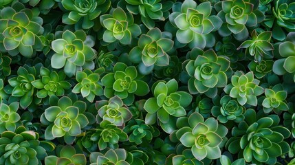 Canvas Print - succulent garden texture