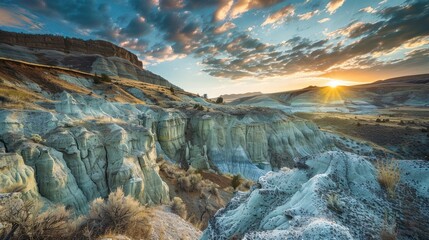 Wall Mural - Sunset over the Blue Mountains