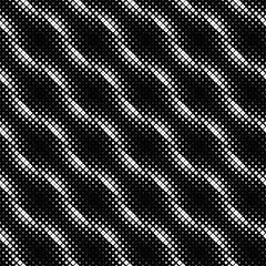 Poster - Abstract seamless square pattern background - black and white vector graphic design from squares