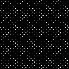Poster - Seamless star pattern background - black and white geometrical vector graphic design