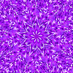 Poster - Circular mosaic pattern background - polygonal colorful hypnotic psychedelic vector design from geometrical tiles