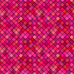Aufkleber - Gradient geometrical square pattern background - abstract colorful geometric vector illustration