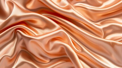 Poster - Luxurious fabric, beautiful background with drapery and wavy ivory folds, is a smooth silk satin material.