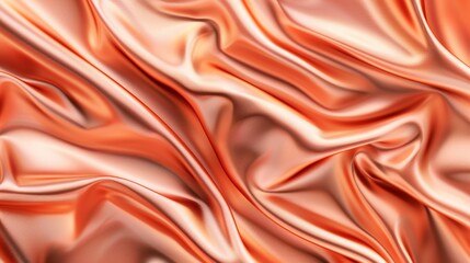 Poster - Luxurious fabric, beautiful background with drapery and wavy ivory folds, is a smooth silk satin material.