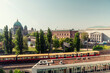© Westend61 - Germany, Berlin,Train withMuseum Islandin background