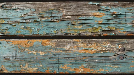 Old weathered wood showing layers of peeling paint creating a vintage textured background