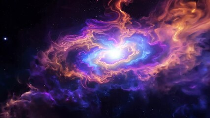 Wall Mural - mystic nebula swirls in the cosmic space