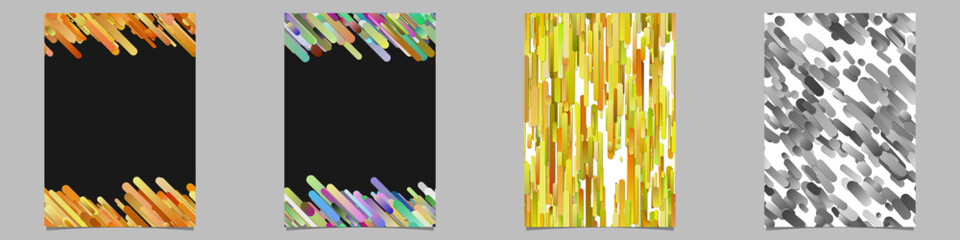 Poster - Gradient stripe brochure background collection