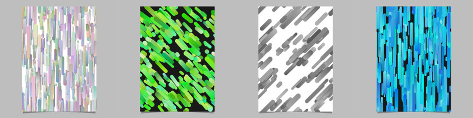 Poster - Gradient stripe brochure background collection