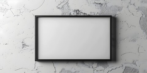 Poster - Minimalist Black Frame on Sleek White Background with Thin Lines Concept