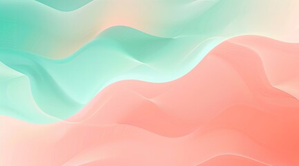 Wall Mural - Abstract Flowing Lines in Pastel Colors