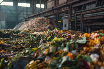 Wall Mural - Biodegradable organic matter processing facility