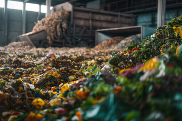 Wall Mural - Facility processing biodegradable waste