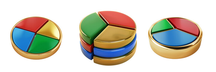 Sticker - 3d risk management icon on transparent background