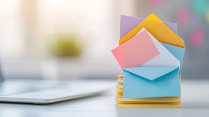 Poster - Professional email marketing setup with primary colors, enhancing customer engagement