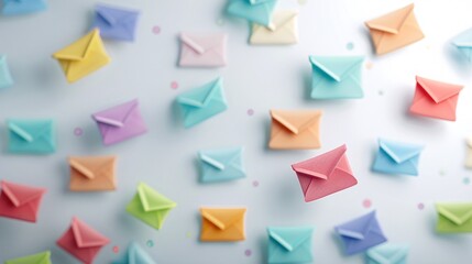 Poster - professional email marketing setup with primary colors, enhancing customer engagement