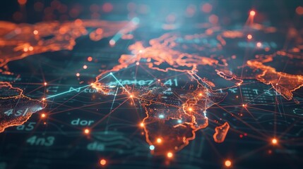Aufkleber - A concept for global communication networks. A strategy for global business.