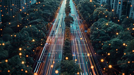 Aufkleber - Conceptual design for a smart city commute transportation system using automatic sensing under flyovers.