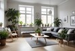 © Elegant Design & Art - Scandinavian living room that exudes simplicity, functionality, and comfort
