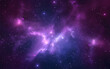 © john - Cosmos background. Realistic purple galaxy with shining stars. Fantasy universe with constellation. Color milky way. Beautiful nebula wallpaper. Vector illustration.