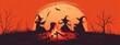 © Alice a. - A halloween background illustration design