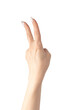 © Nikolay - Woman hands  isolated on a white background.