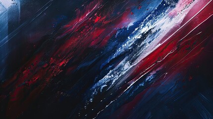 Wall Mural - Dynamic background with textured navy crimson and silver strokes light effects