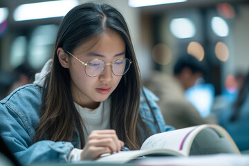 Wall Mural - College student providing statistics tutoring to classmates