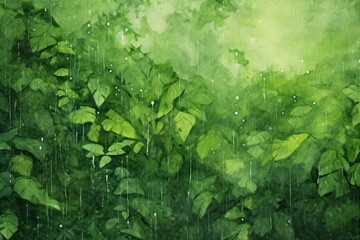 Wall Mural - Plain rain forest background backgrounds outdoors nature.